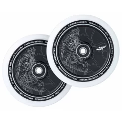 Samurai Wheels | 24mm X 110mm | White/Black