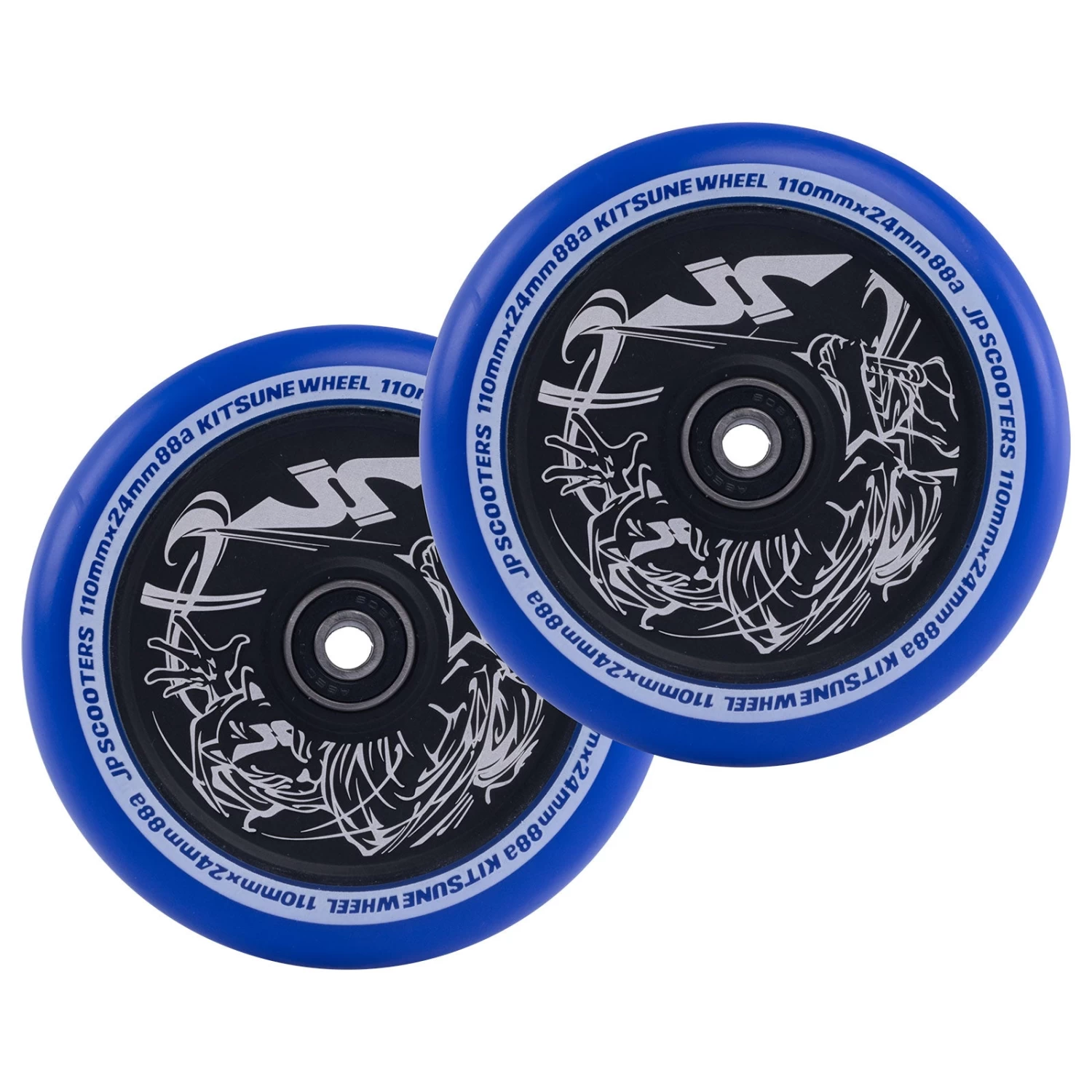 Kitsune Wheels | 24mm X 110mm | Blue/Black