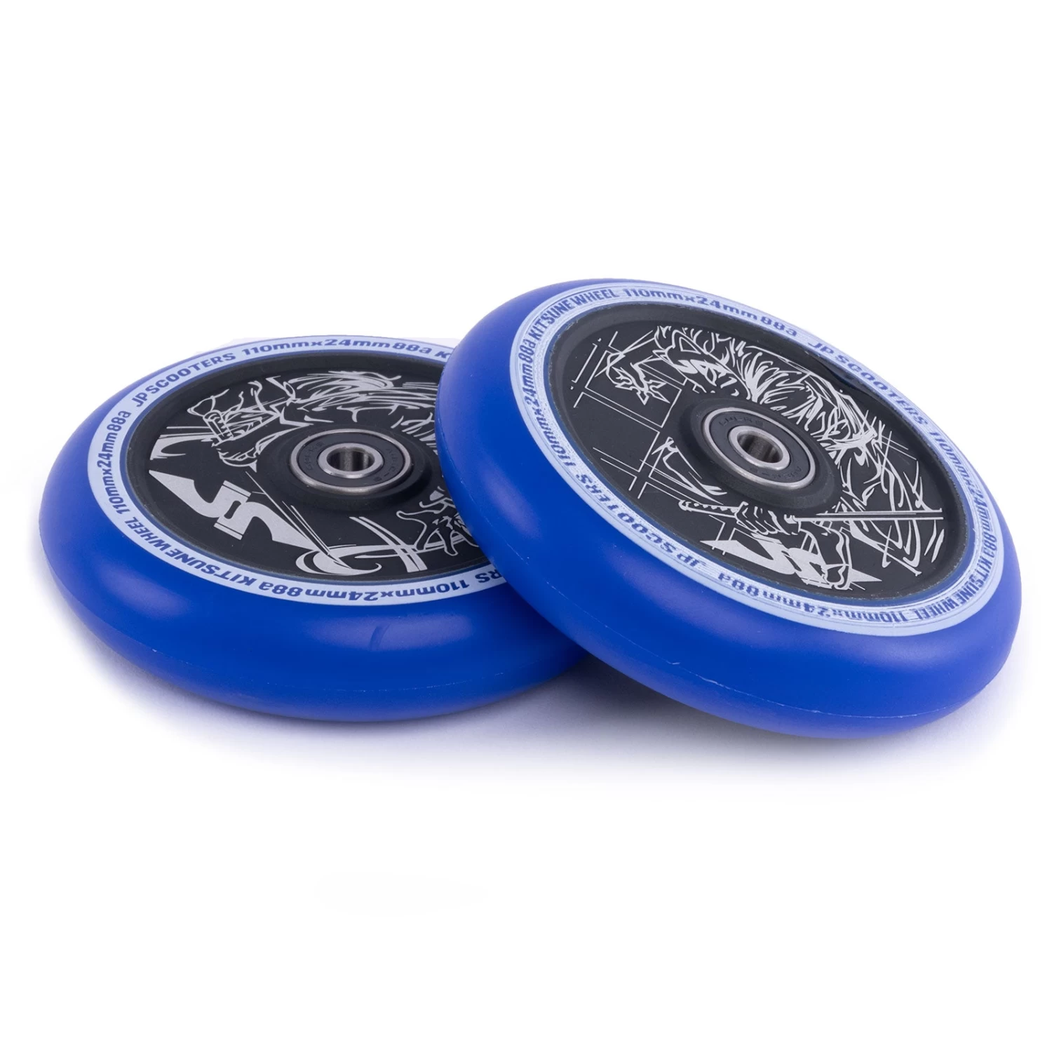 Kitsune Wheels | 24mm X 110mm | Blue/Black - Image 2