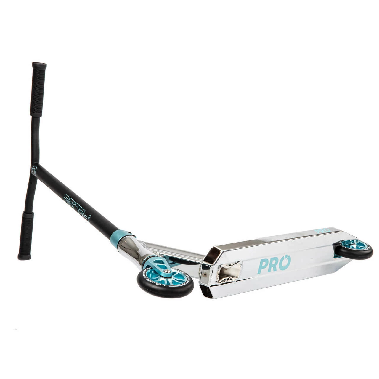 PRO' Kids Scooter | Chrome/Teal - Image 4