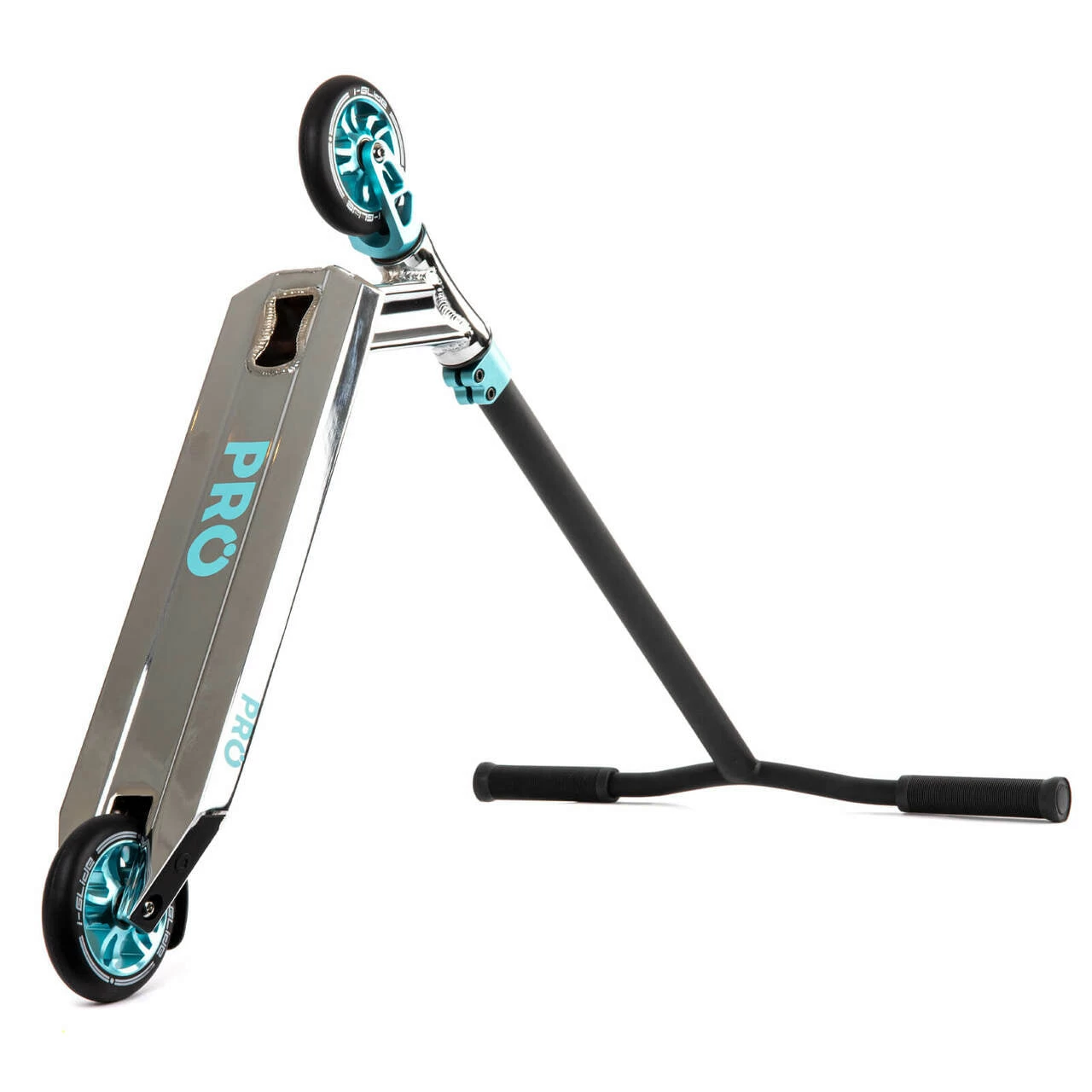 PRO' Kids Scooter | Chrome/Teal - Image 2