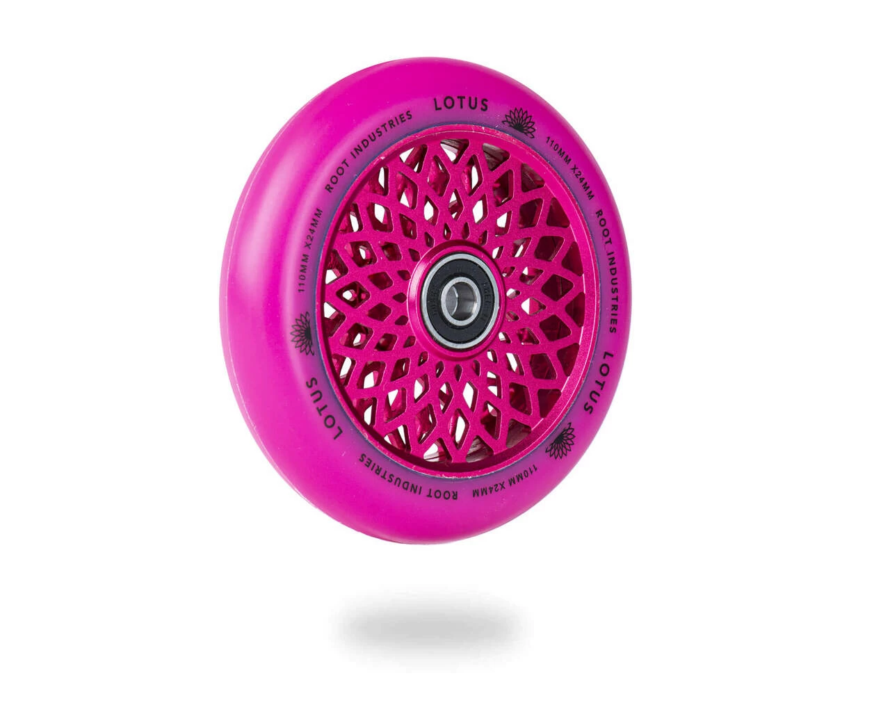 Lotus Radiant Scooter Wheels | 24mm X 110mm | Pink/Pink - Image 2