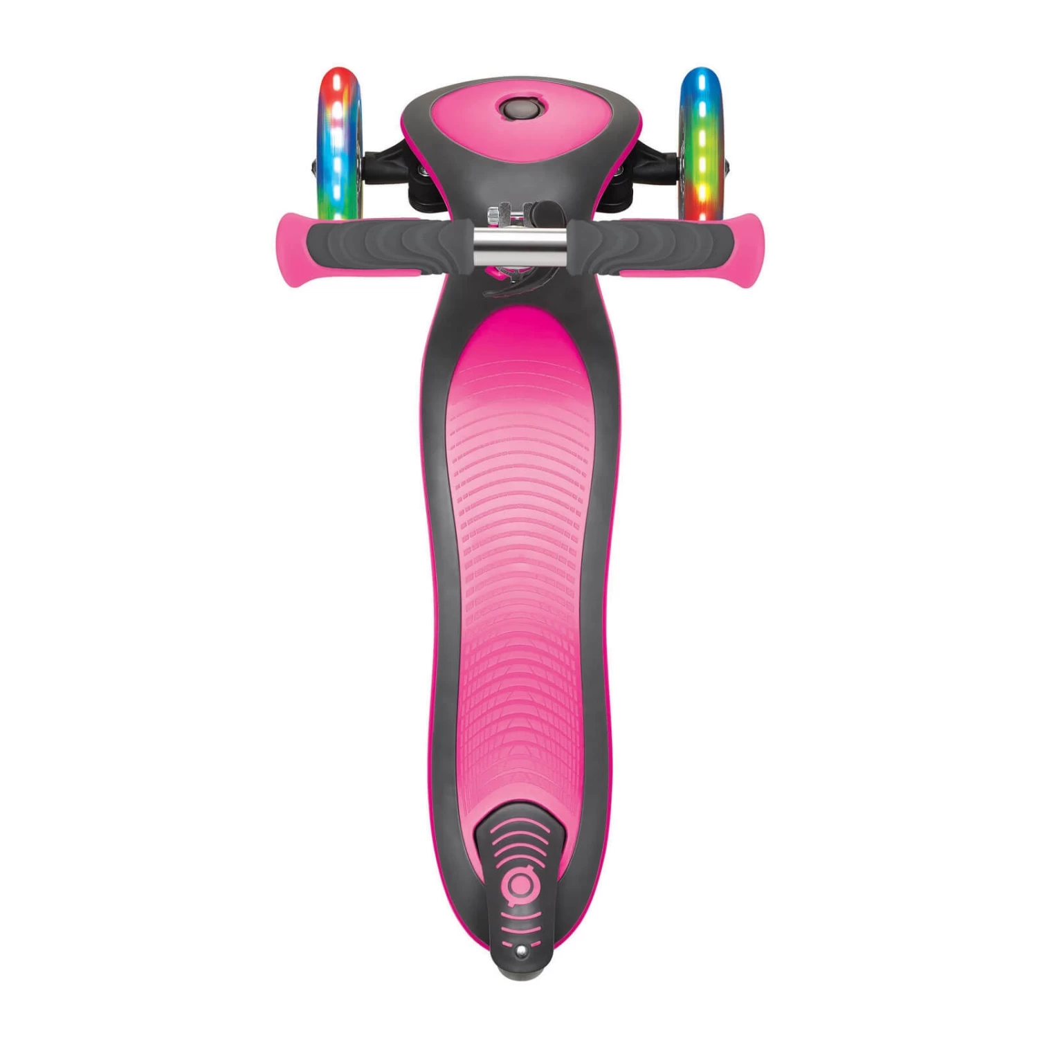 Globber Elite Deluxe 3-Wheel Kids Scooter With Lights | Deep Pink - Image 9
