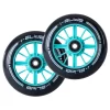 Kids 3-Wheel Scooter 120mm Front Wheels | Black/Aqua