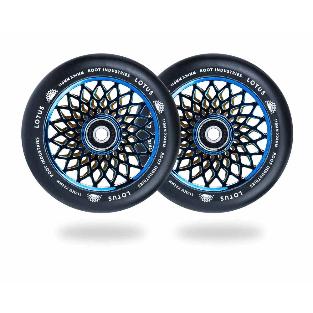 Lotus Wheels | 24mm X 110mm | Black/Blu-Ray