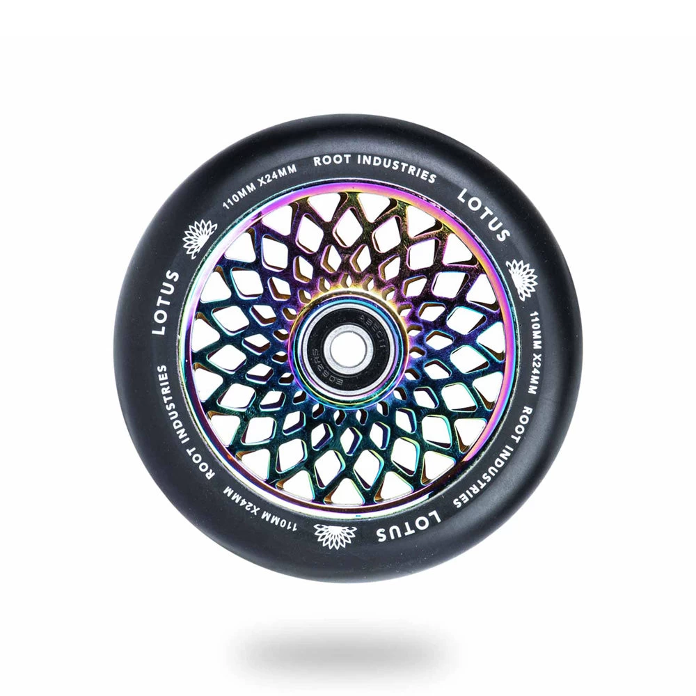 Lotus Scooter Wheels | 24mm X 110mm | Black/Rocket Fuel - Image 6