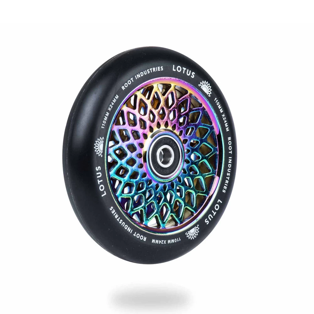 Lotus Scooter Wheels | 24mm X 110mm | Black/Rocket Fuel - Image 2