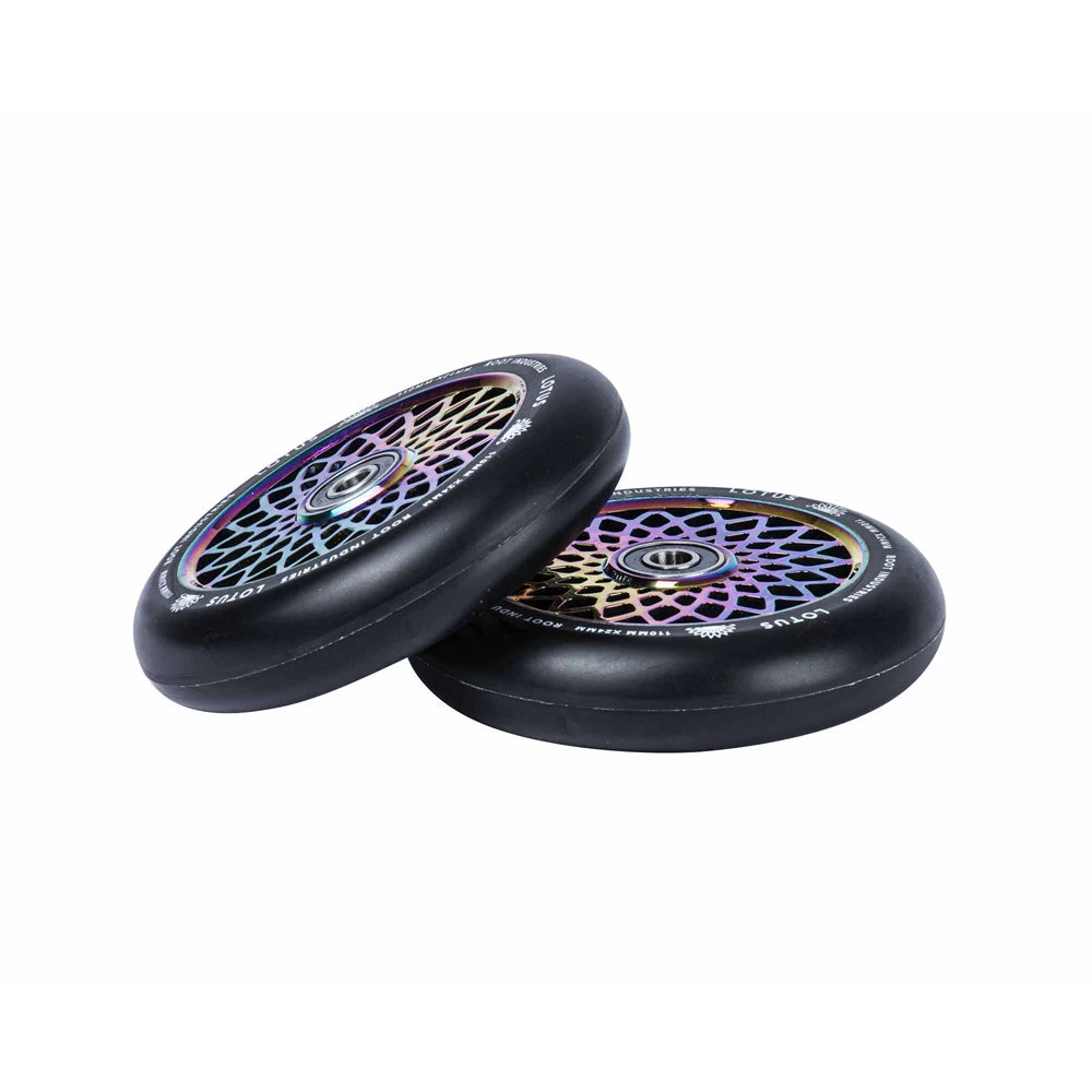 Lotus Scooter Wheels | 24mm X 110mm | Black/Rocket Fuel - Image 5
