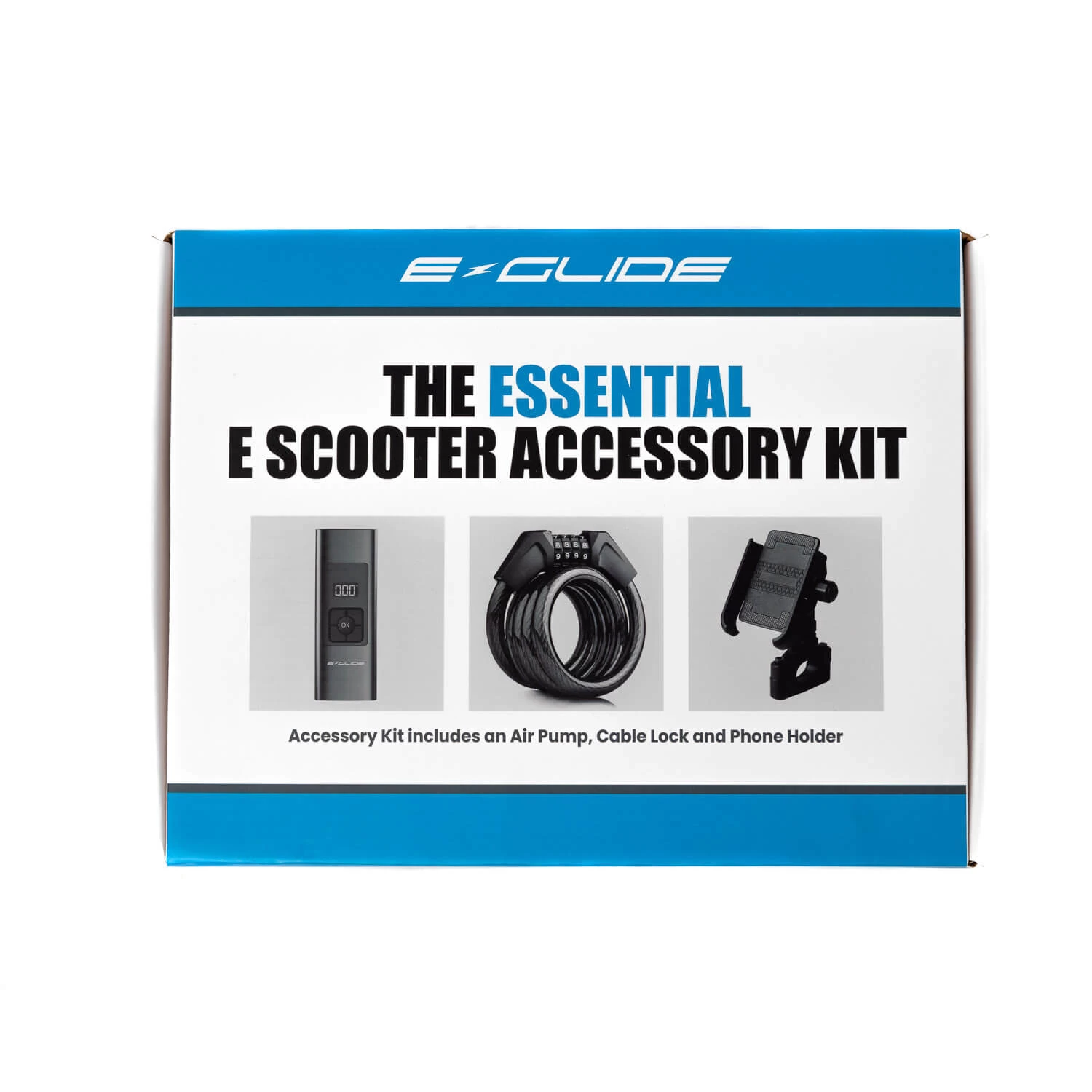 E-Glide E Scooter Kit | Air Pump | Cable Lock | Phone Holder - Image 4