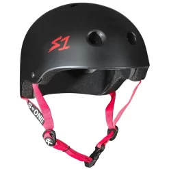 Lifer Certified Helmet | Black Matte W/ Red Straps